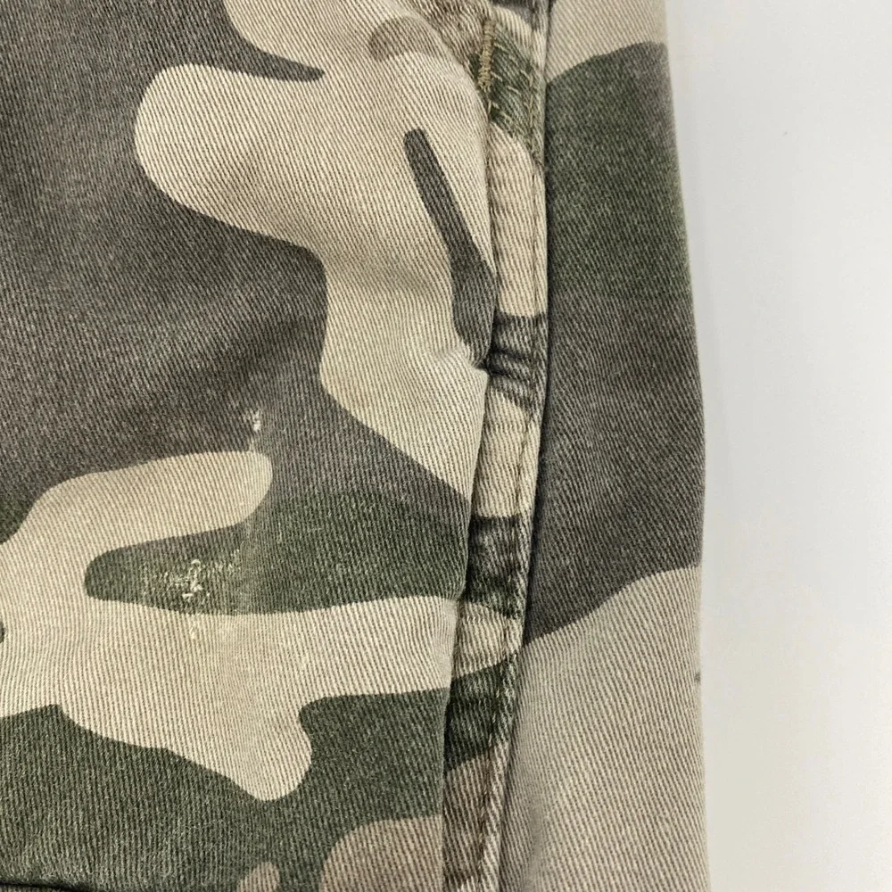 Wrangler‎ Cargo Pants Mens Tag 32x32 Fits 33x29 Camo Fleece Lined Relaxed Rugged